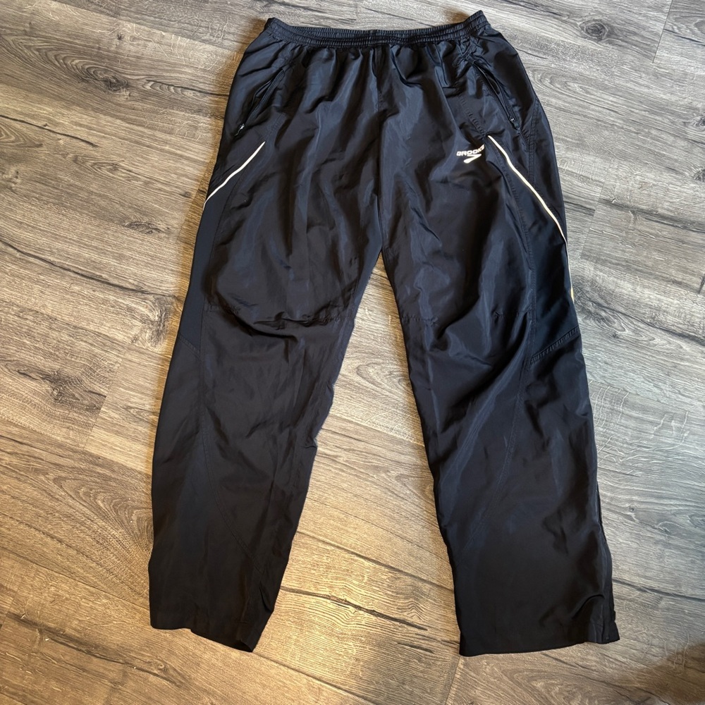 Brooks Black Shelter Technology Wind Breaker Pants